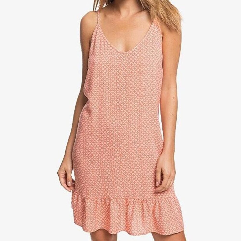 ROXY Orange Sleeveless Sun Dress Medium